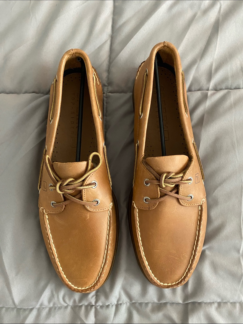 Sperry Top Sider Authentic Original™ 2-Eye Boat Shoe, Sahara - size 15